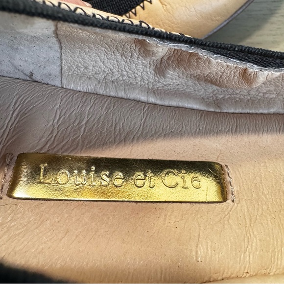 Louise Et Cie Elainne Tan & Snakeskin Leather Ballerina Ballet Flats Size‎ 8.5 - Picture 11 of 13